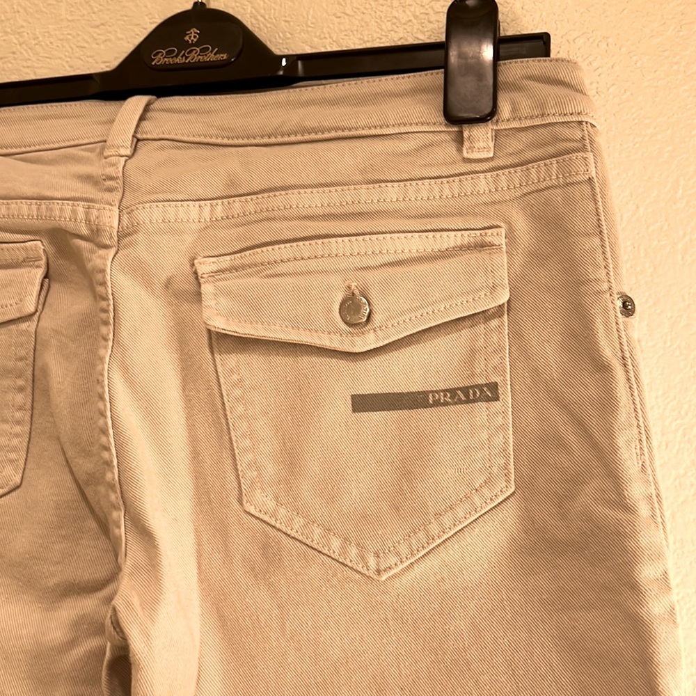 Ankle length light beige Jeans